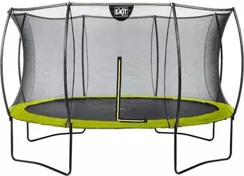 Dutch Toys Group B.V. Exit Toys Trampolin Silhouette 427 cm mit Sicherheitsnetz grün