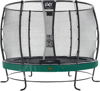 exit-toys-trampolin-elegant-premium-305-cm-mit-sicherheitsnetz-deluxe-gruen