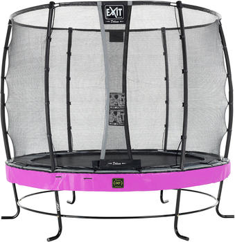 Exit Toys Trampolin Elegant Premium 253 cm mit Deluxe Sicherheitsnetz lila