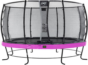 Exit Toys Trampolin Elegant Premium 427 cm mit Deluxe Sicherheitsnetz lila