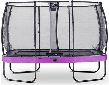 Exit Toys Trampolin Elegant Premium 214x366 cm mit Deluxe Sicherheitsnetz lila