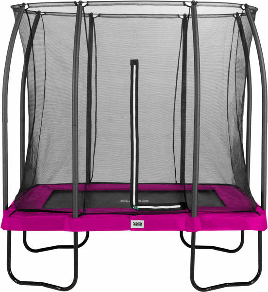 Salta Trampolin Comfort Edition 153x214 cm mit sicherheitsnetz pink