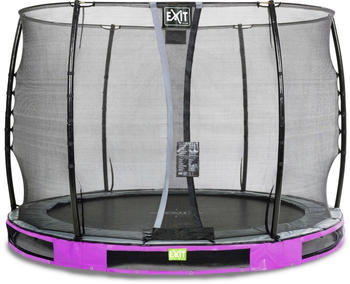 Exit Toys Trampolin Elegant Inground 305 cm mit Economy Sicherheitsnetz lila