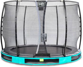 Exit Toys Trampolin Elegant Inground 305 cm mit Economy Sicherheitsnetz blau