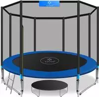 KESSER&reg; - Trampolin | Rheinland GS | Komplettset mit Sicherheitsnetz, Leiter,