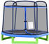 HomCom Trampoline 215 cm with Safety Net (342-031BU) blue/green