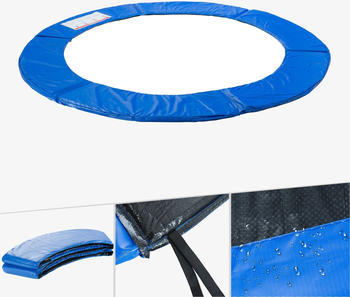 Arebos Trampolin Randabdeckung 427-430 cm blau