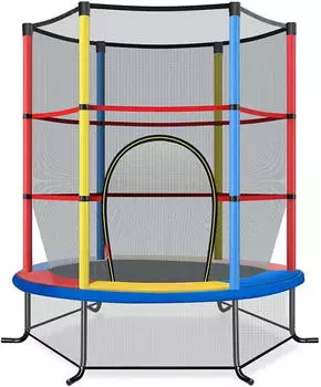 Costway Trampolin 140 cm 45kg bunt