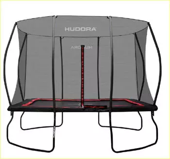 Hudora Trampolin 4Square 244 x 366 cm black/red