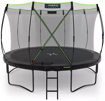 Kinetic Sports Ultimate Pro Trampolin Black Edition 366 cm