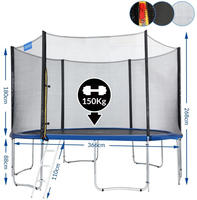 Trampolin &Oslash; 244/305/366/426 Cm Komplettset Inkl. Sicherheitsnetz, Leiter,