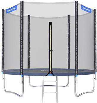 Songmics Trampolin schwarz/blau 244cm
