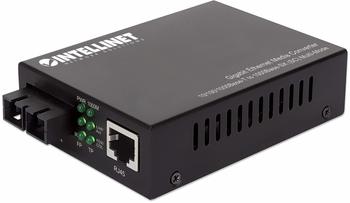 Intellinet Gigabit Ethernet Medienkonverter 10/100/1000Base-T auf 1000Base-SX SC Multimode Converter 1 Gbps (508544)