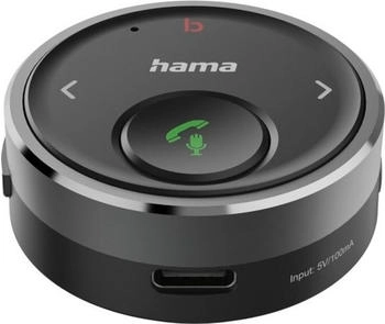Hama Bluetooth Transmitter Bluetooth&reg;-Receiver f&uuml;r Kfz 3,5-mm-Stecker Sprachsteuerung Freisprechen (00014173)