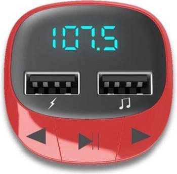 Energy Sistem Car Transmitter FM Red-Auto FM Transmitter rot (448258)