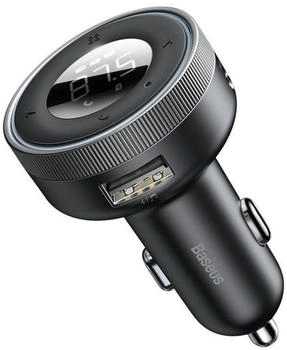 Baseus FM Transmitter MP3 Ladegerät 2x USB Bluetooth Schwarz (CCLH-01)