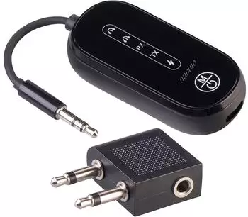 Auvisio Audio-Transmitter & Reiceiver Flugzeugadapter Bluetooth (ZX3945-944)