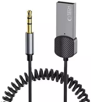 Tech-Protect UltraBoost audio mini jack 3.5mm (male) / Bluetooth adapter grey (23184-0)