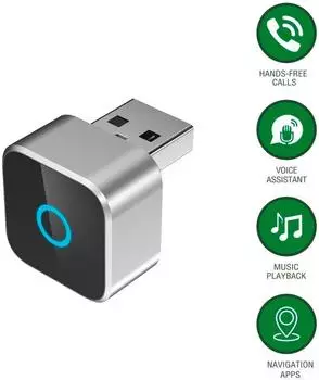 4smarts 2in1 Adapter CarPlay / Android Auto Wireless silber (541748)