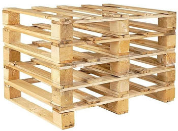 BRB 5x Holz-Einwegpalette im halben Euromaß (800x600x135 mm), 4-seitig einfahrbar