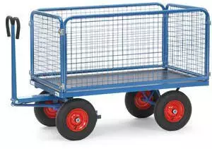 Fetra Handwagen 6433L 4 Gitterw&auml;nden 750kg 1200 x 800mm
