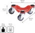 Wagner ® design yourself Transportroller MM 1193 rot 16,0 x 16,0 x 6,0 cm bis 60,0 kg St.