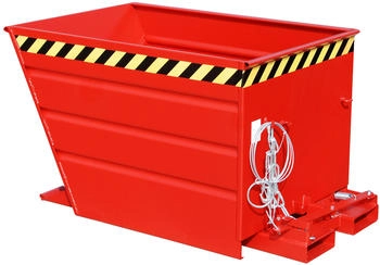 EUROKRAFT Bauer Südlohn Kippbehälter VG 550 lackiert Feuerrot