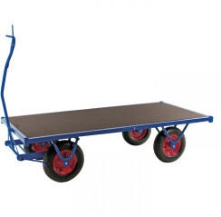 Kongamek Kongamek Schwerlastwagen 2500x1000x460mm mit Feststellbremse und Ziehgriff Ø400mm Luftbereifung 1500kg Tragkraft