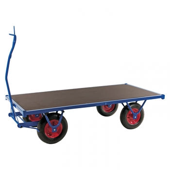 Kongamek Kongamek Schwerlastwagen 2500x1000x460mm mit Feststellbremse und Ziehgriff Ø400mm Pannensicher 1000kg Tragkraft