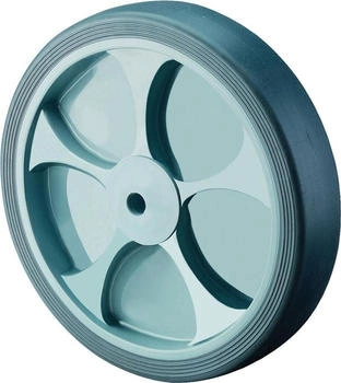BS Rollen Ersatzrad Gummi grau Rad-Ø 200 mm Tragfähigkeit 220 kg Achs-Ø 20 mm Nabenlänge 60 mm (B44.201)