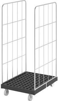 EUROKRAFT HMH Rollbehälter Basic Nutzhöhe 1340mm verzinkt Kunststoffplatte 724 x 815mm 2-seitig (742119)
