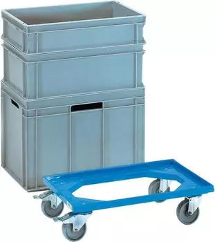 Fetra Kistenroller aus ABS-Kunststoff blau Tragf&auml;higkeit 250 kg (13590)