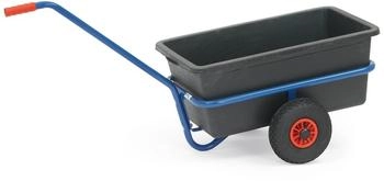 Fetra Handwagen mit Kunststoffmulde rot 90 Liter Luftbereifung Tragkraft 200kg (4101L)