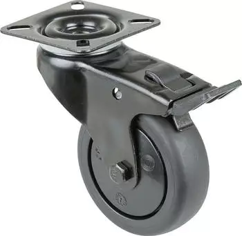 BS Rollen Lenkrolle mit Totalfeststeller Ø 75 mm schwarz (A820.A85.075.06)