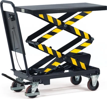 Fetra Hubtischwagen mit Doppelschere Tragkraft 500 kg Ladefläche 1010 x 520 mm (6837)