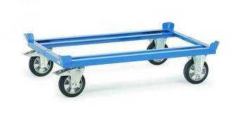 Fetra Paletten-Fahrgestell mit Elastic-Vollgummi-Bereifung für Paletten 1200 x 800 mm, Tragkraft 1200 kg (22811)