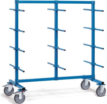 Fetra Tragarmwagen mit Abrollsicherung und PVC zweiseitig 24 Tragarme (4626-1AS)