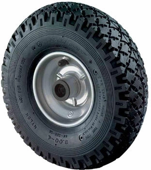 BS Rollen Luftrad Ø260mm Stollenprofil Tragfähigkeit 130kg mit Stahlfelge Rollenlager (C90.263)