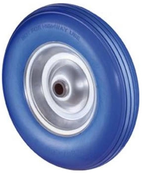 BS Rollen Polyurethanrad Rad-&Oslash; 400 mm Tragf&auml;higkeit 200 kg pannensicher Stahlfelge Rillen (C91.400)