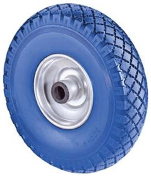 BS Rollen Polyurethanrad pannensicher Rad-Ø 260 mm Tragfähigkeit 160 kg Stahlfelge Stollenprofil (C91.262)