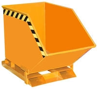 Kippbeh&auml;lter L1115xB590xH740mm gelborange Inh.0,25 m3 BAUER