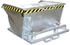 EUROKRAFT Spänebehälter 0,50 m³ L1275xB1280xH820mm silber verz.Trgf.1000kg BAUER (4432-02-0000-7)