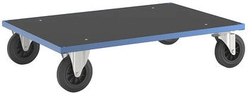 Kongamek Kongamek Plattformwagen in blau mit MDF-Platte 260mm 1200x800x260mm Gummibereifung ohne Bremse (KM330-3)