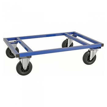 Kongamek Kongamek Palettenwagen in blau 305mm hoch mit Bremse für Euro-Paletten 1200x800mm (KM217-BB)