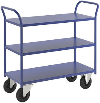 Kongamek Kongamek voll verschweisst in blau mit 3 Böden 940x440mm Ladefläche ohne Bremse (KM4127-B)
