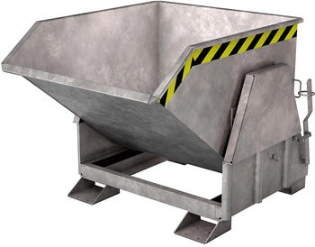 EUROKRAFT Kippbehälter xLxB 1070x1430x1650mm,1,2m³ ragl. 2000kg infahrtaschen (4410-09-0000-7)