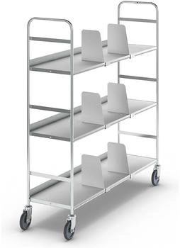 Kongamek Kongamek mobiler 1000x290x1140mm verzinkt mit 3 Böden und 6 Buchstützen (KM152)