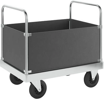 Kongamek Kongamek Kofferwagen verzinkt 960mm hoch mit Ladefläche 940x700mm aus MDF ohne Bremse (KM135-2)