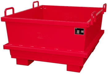 EUROKRAFT Bauer Universalcontainer UC 1000 lackiert feuerrot 1200 x 1040 x 1215 mm (4472-07-0000-2)