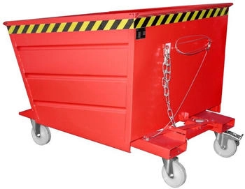EUROKRAFT Bauer S&uuml;dlohn Kippbeh&auml;lter VD 1000 lackiert Feuerrot (4535-13-0000-2)
